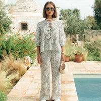 Melody Straight Pants - Beige