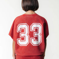 Uni Logo Sweat Short - Racing Red