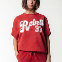 Uni Logo Sweat Short - Racing Red