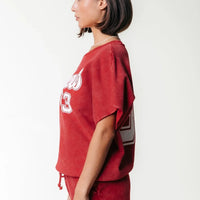 Uni Logo Sweat Short - Racing Red