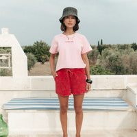 Uni Logo Sweat Short - Racing Red