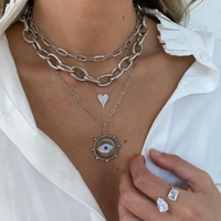 Medium Diamond Heart Necklace