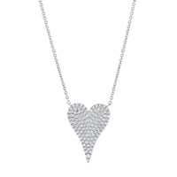 Medium Diamond Heart Necklace