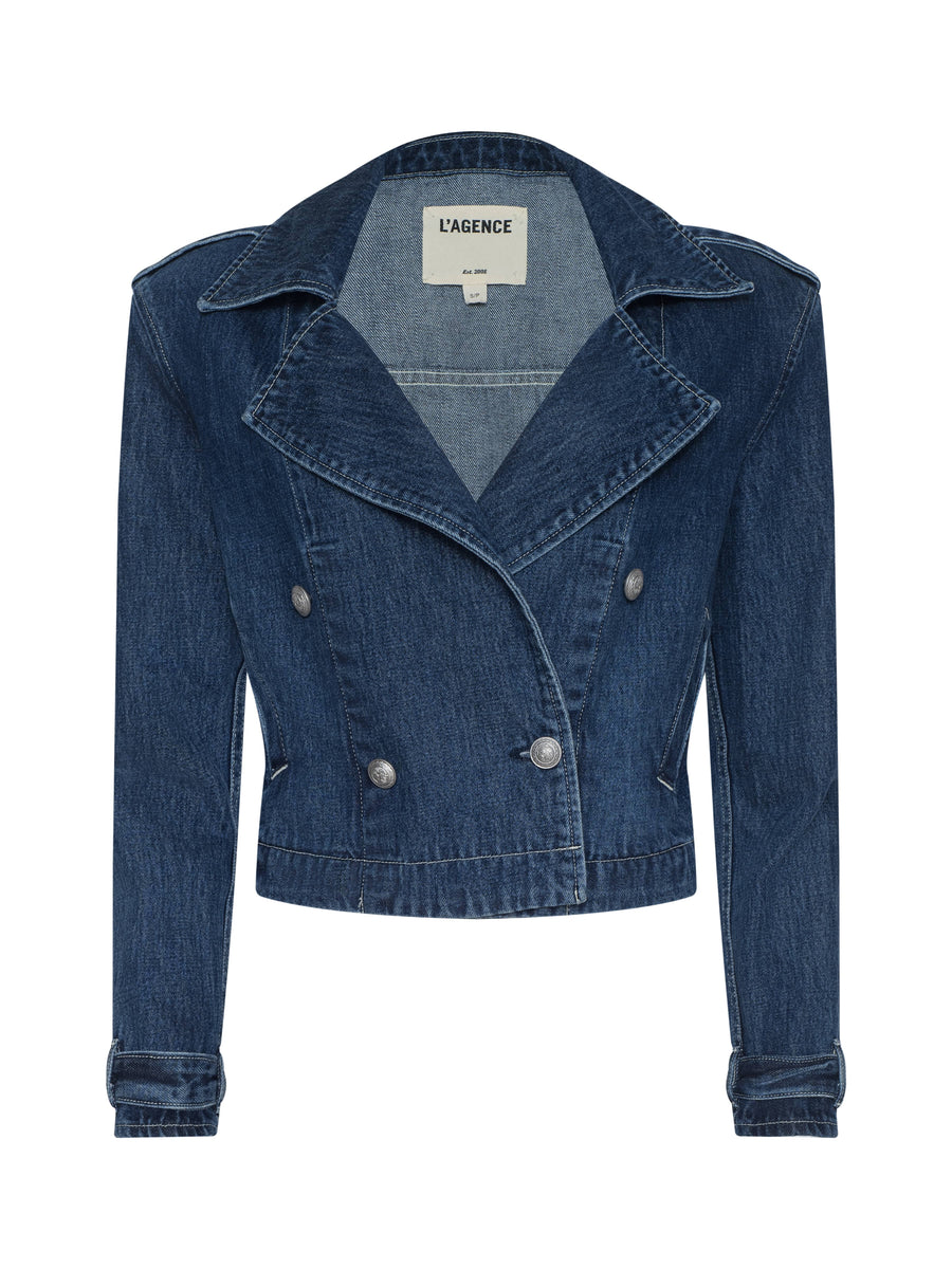 Maddox Denim Trench Coat