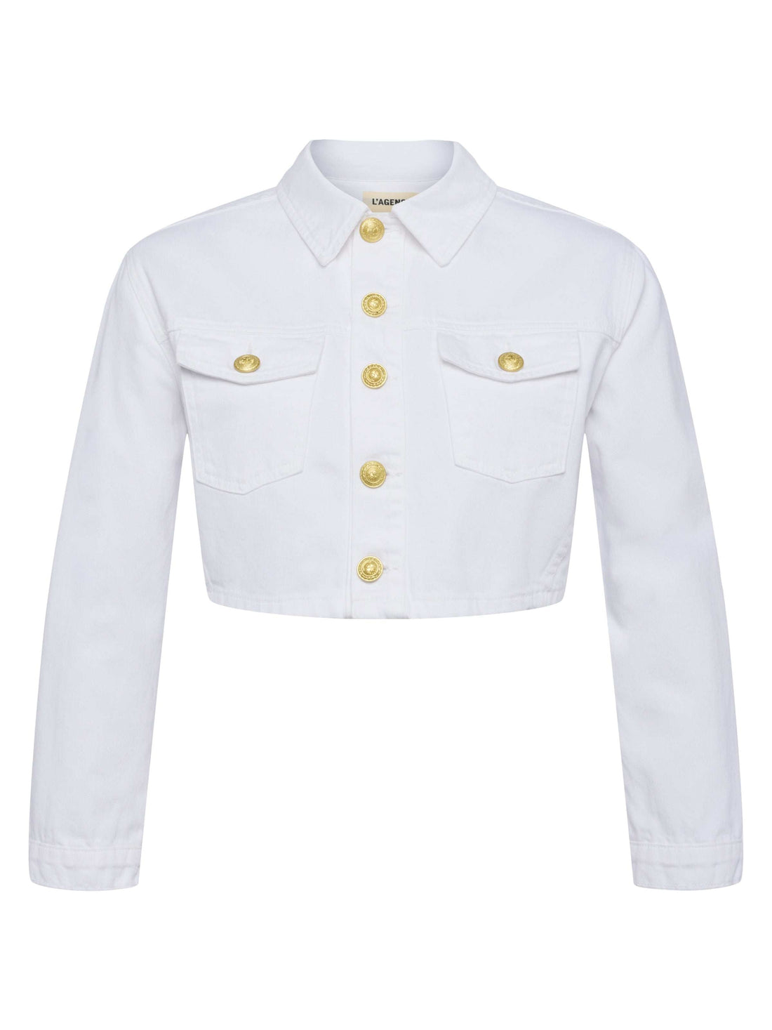 Genevie Cropped Denim Jacket