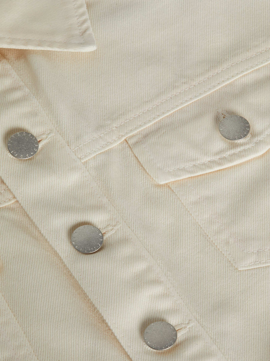 Koda Coated Cropped Denim Jacket