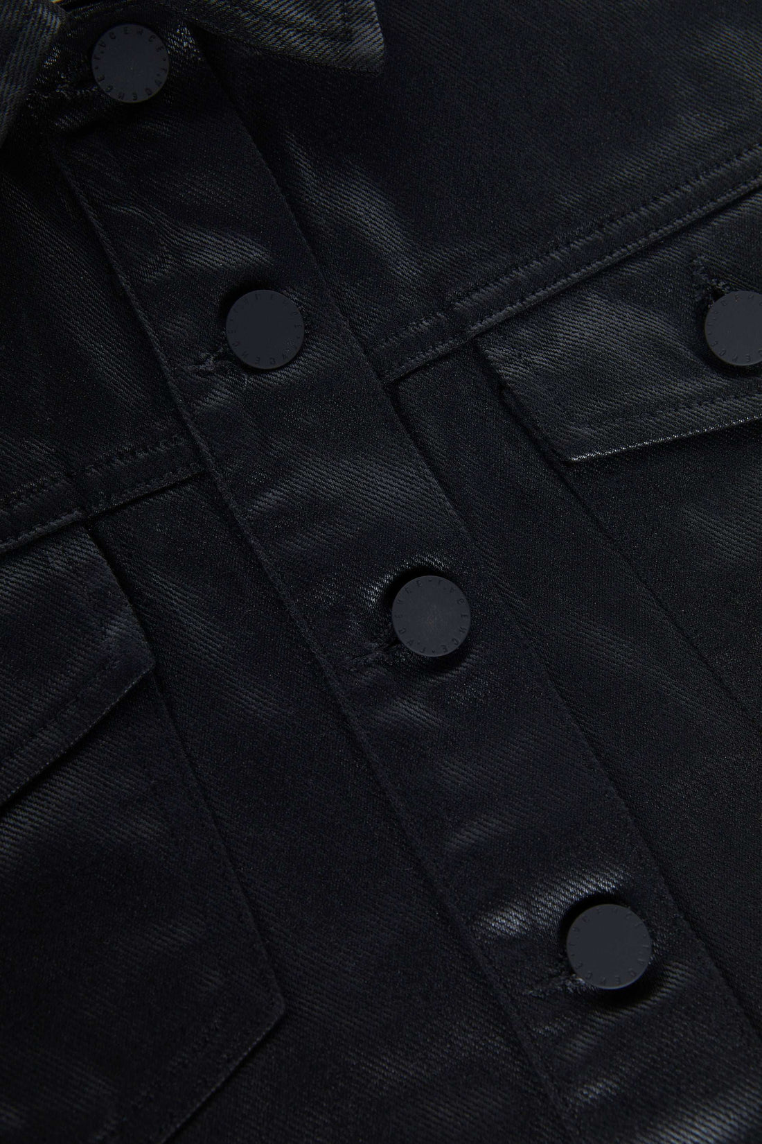 Koda Coated Cropped Denim Jacket