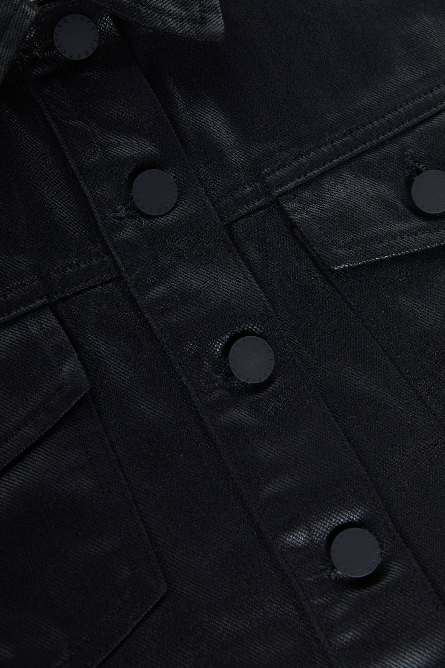 Koda Coated Cropped Denim Jacket