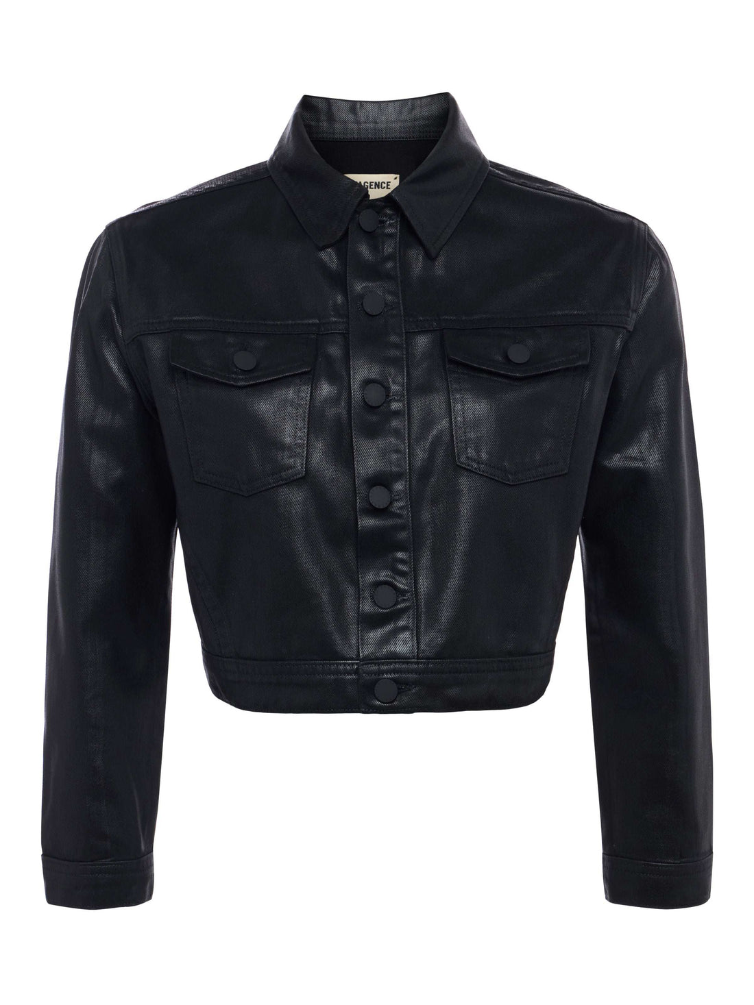 Koda Coated Cropped Denim Jacket