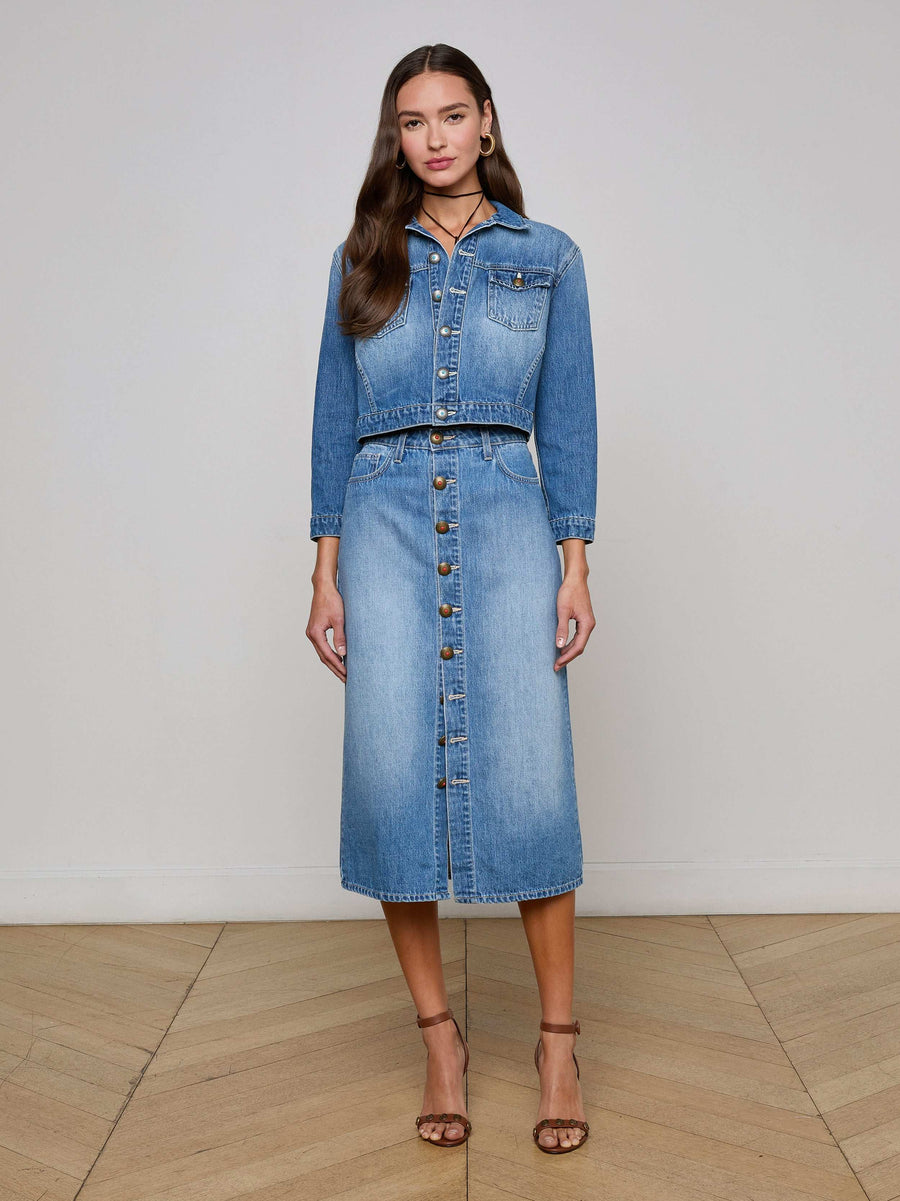 Koda Cropped Denim Jacket