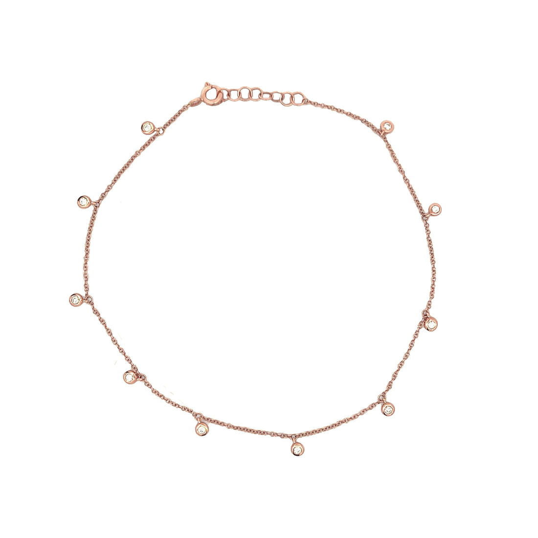 Diamond Dangle Anklet