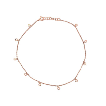 Diamond Dangle Anklet