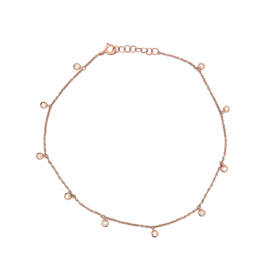 Diamond Dangle Anklet