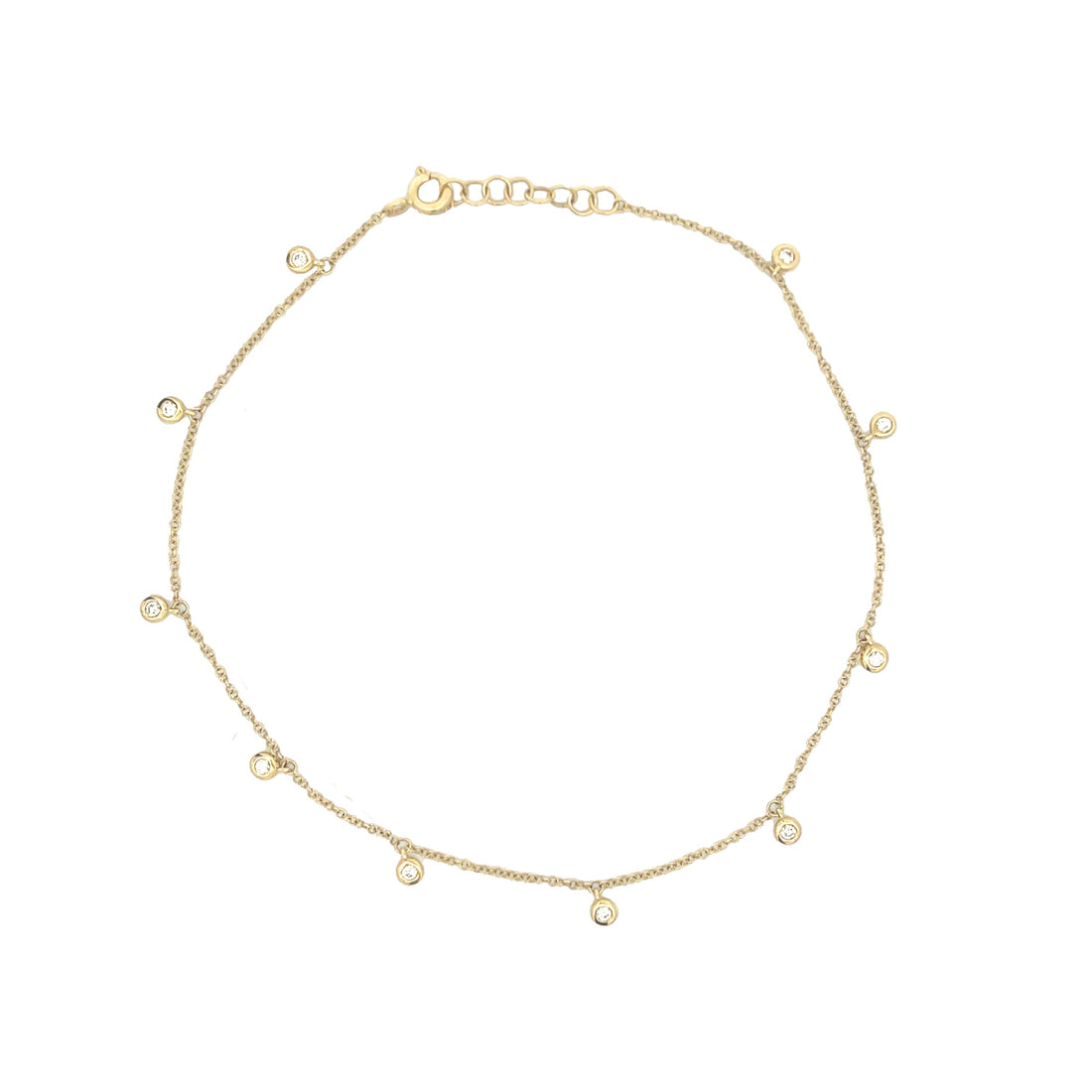 Diamond Dangle Anklet