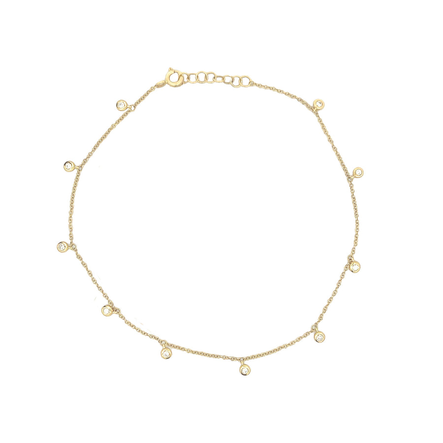 Diamond Dangle Anklet