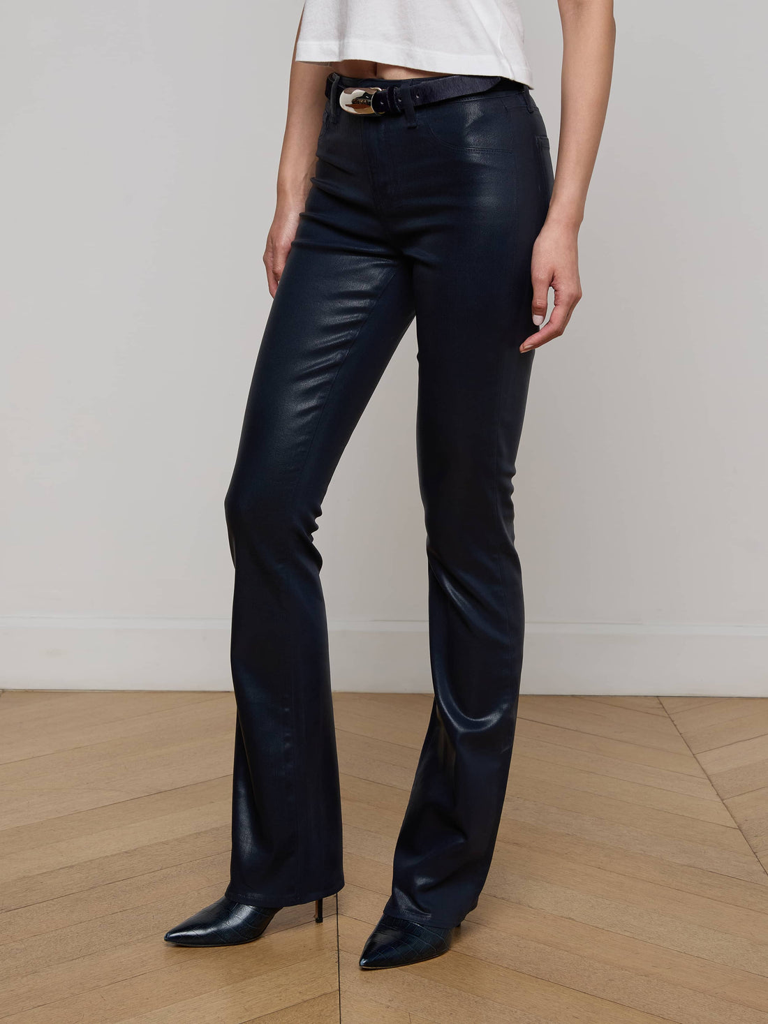 Selma Coated Bootcut Jean