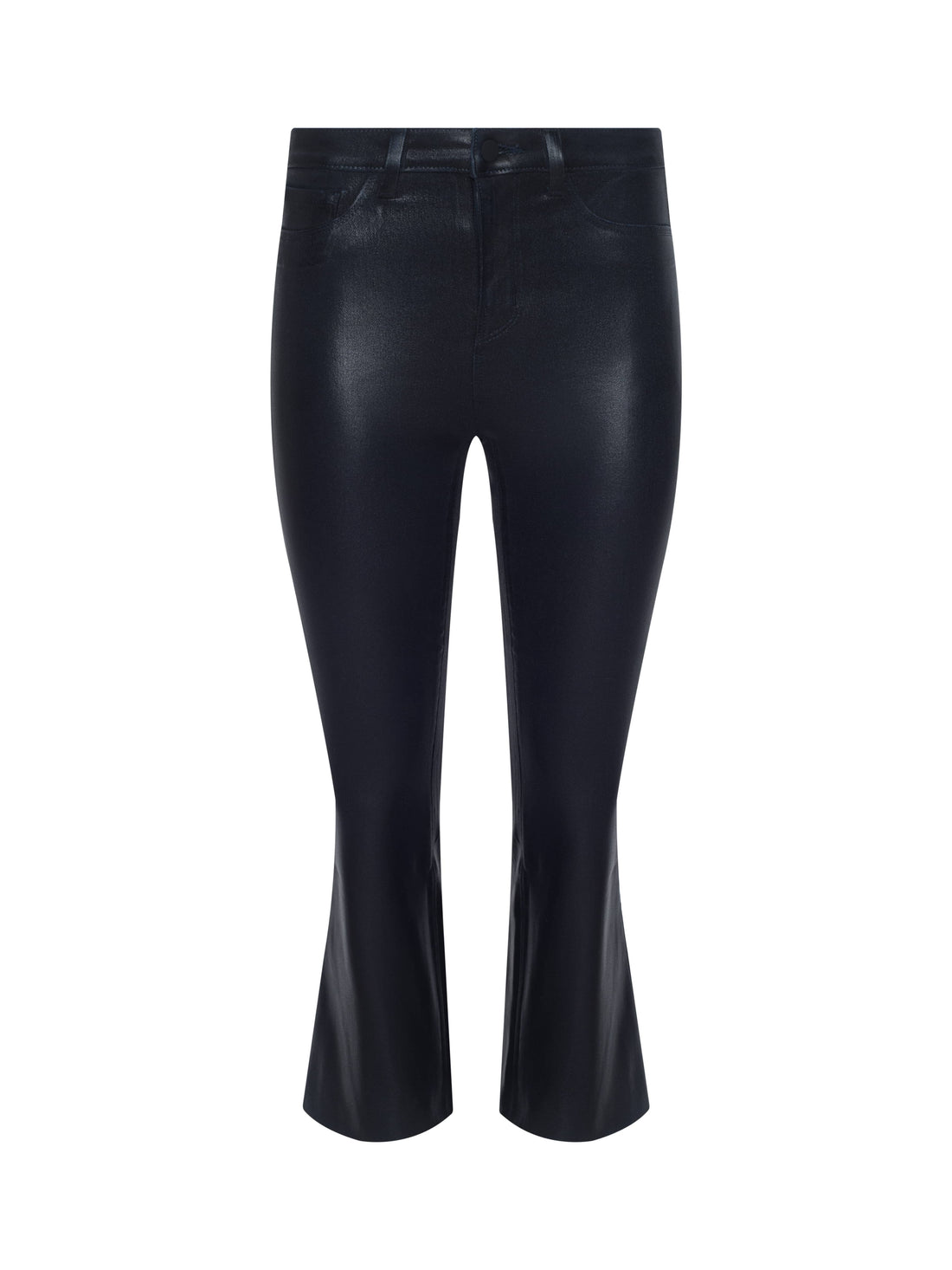 Kendra Coated Cropped Flare Jean