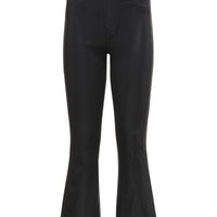 Kendra Coated Cropped Flare Jean