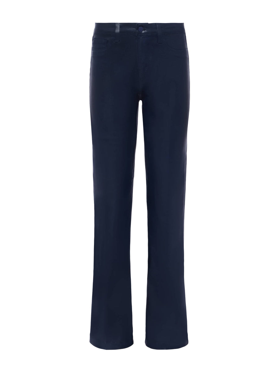 Clayton Coated Wide-Leg Jean