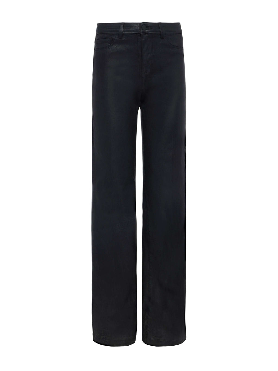 Clayton Coated Wide-Leg Jean