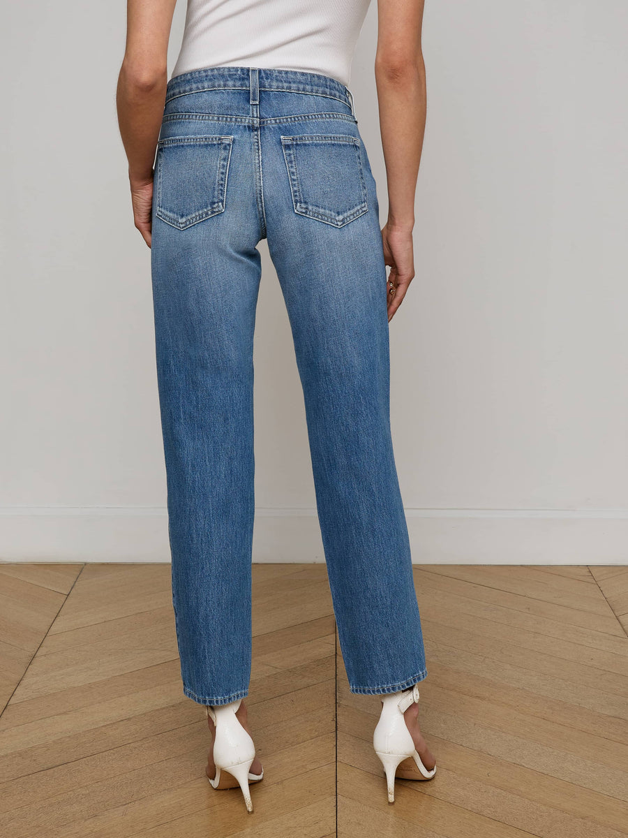 Nevia Slouchy Straight-Leg Jean