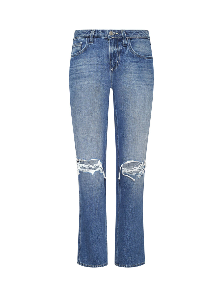 Nevia Slouchy Straight-Leg Jean