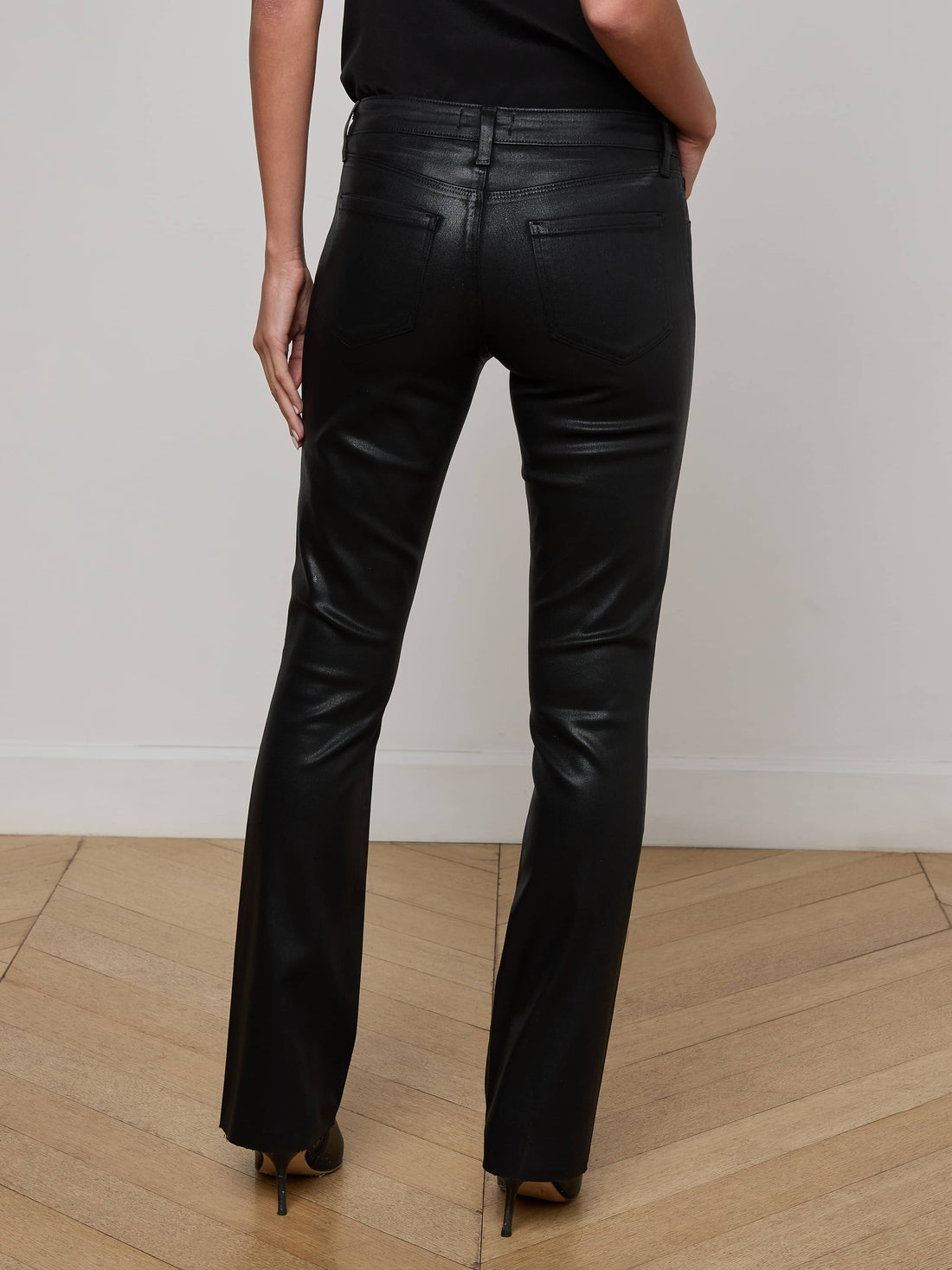 Sneeki Coated Straight-Leg Jean
