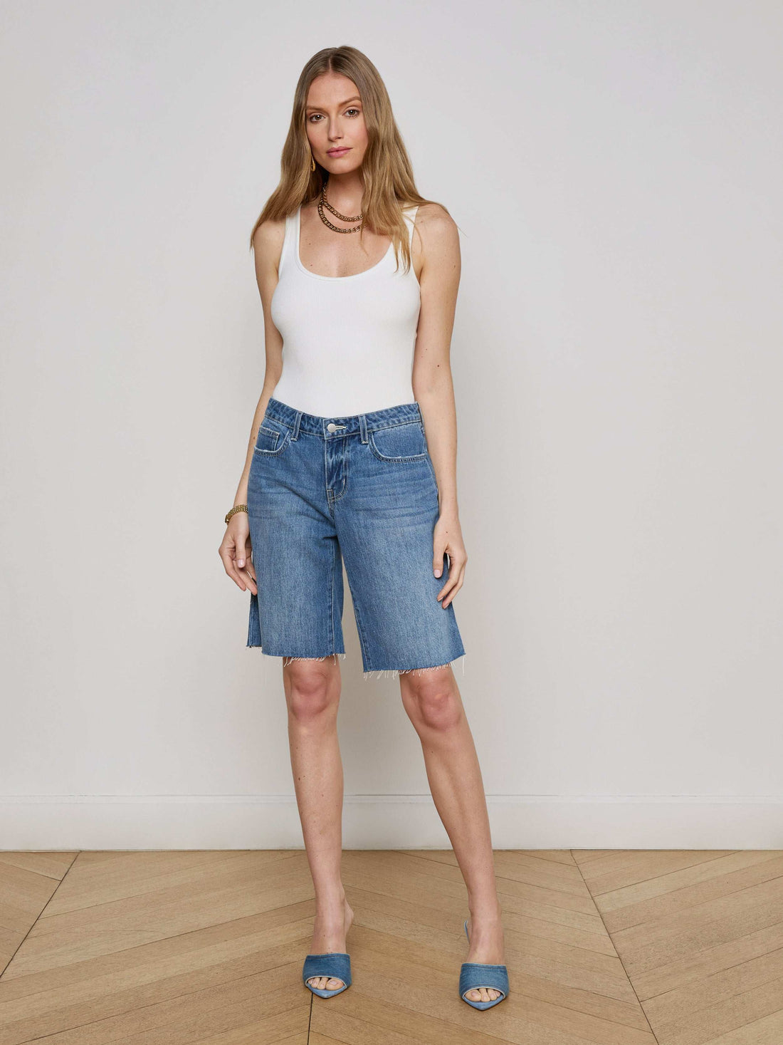 Elise Denim Bermuda Short