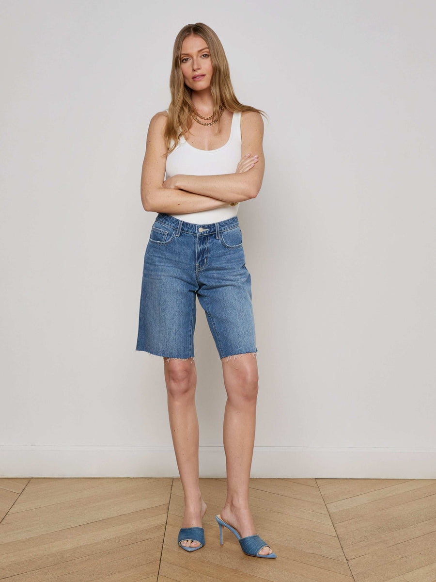 Elise Denim Bermuda Short
