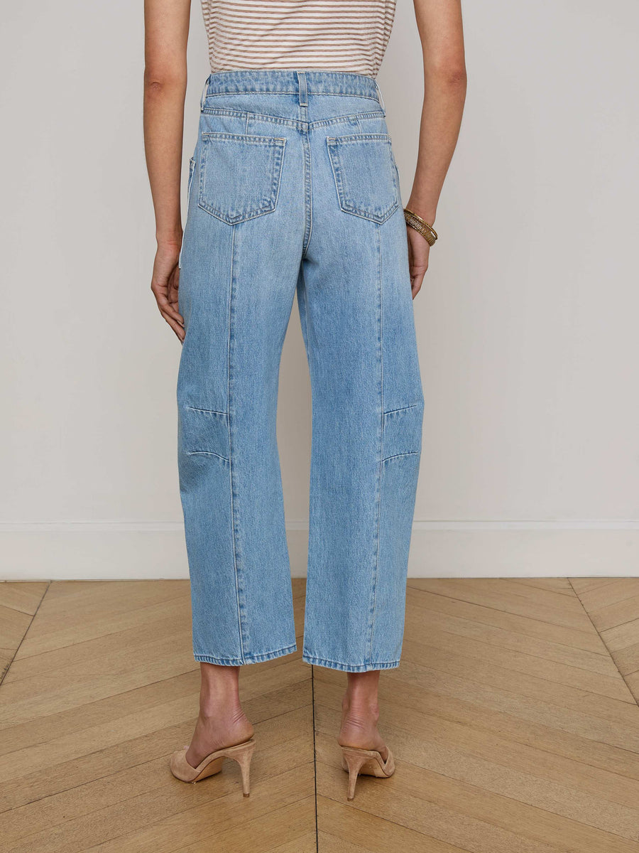 Cody Cropped Barrel-Leg Jean