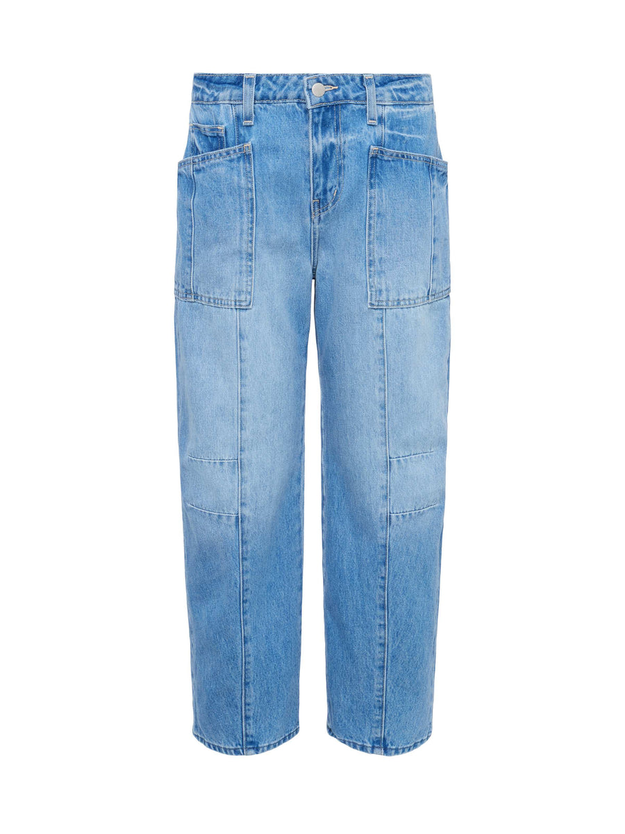 Cody Cropped Barrel-Leg Jean