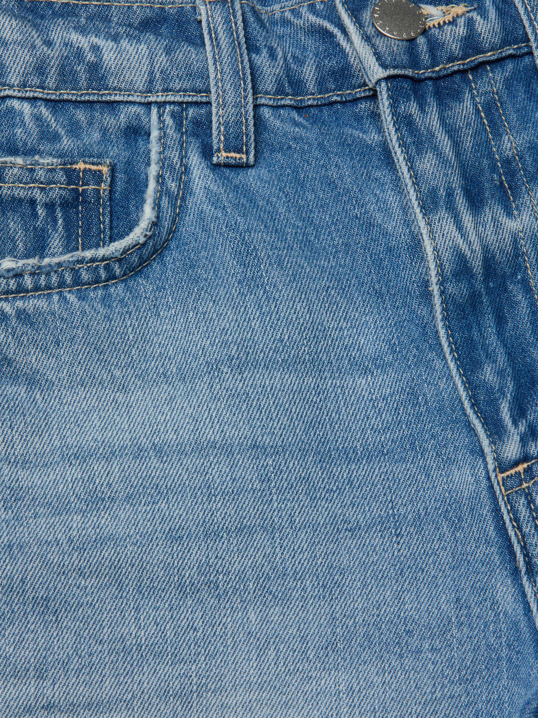 Jazzy Cuffed Denim Short