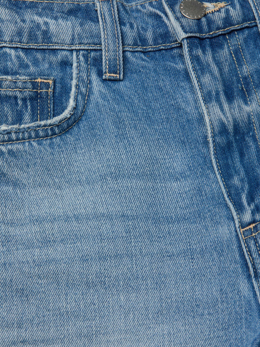 Jazzy Cuffed Denim Short