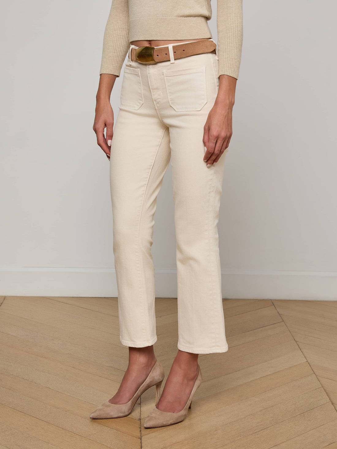 Noya Cropped Slim Flare Jean
