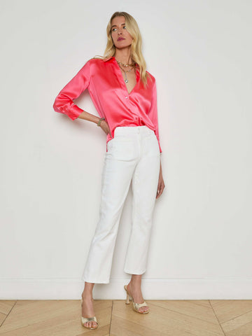 Noya Cropped Slim Flare Jean