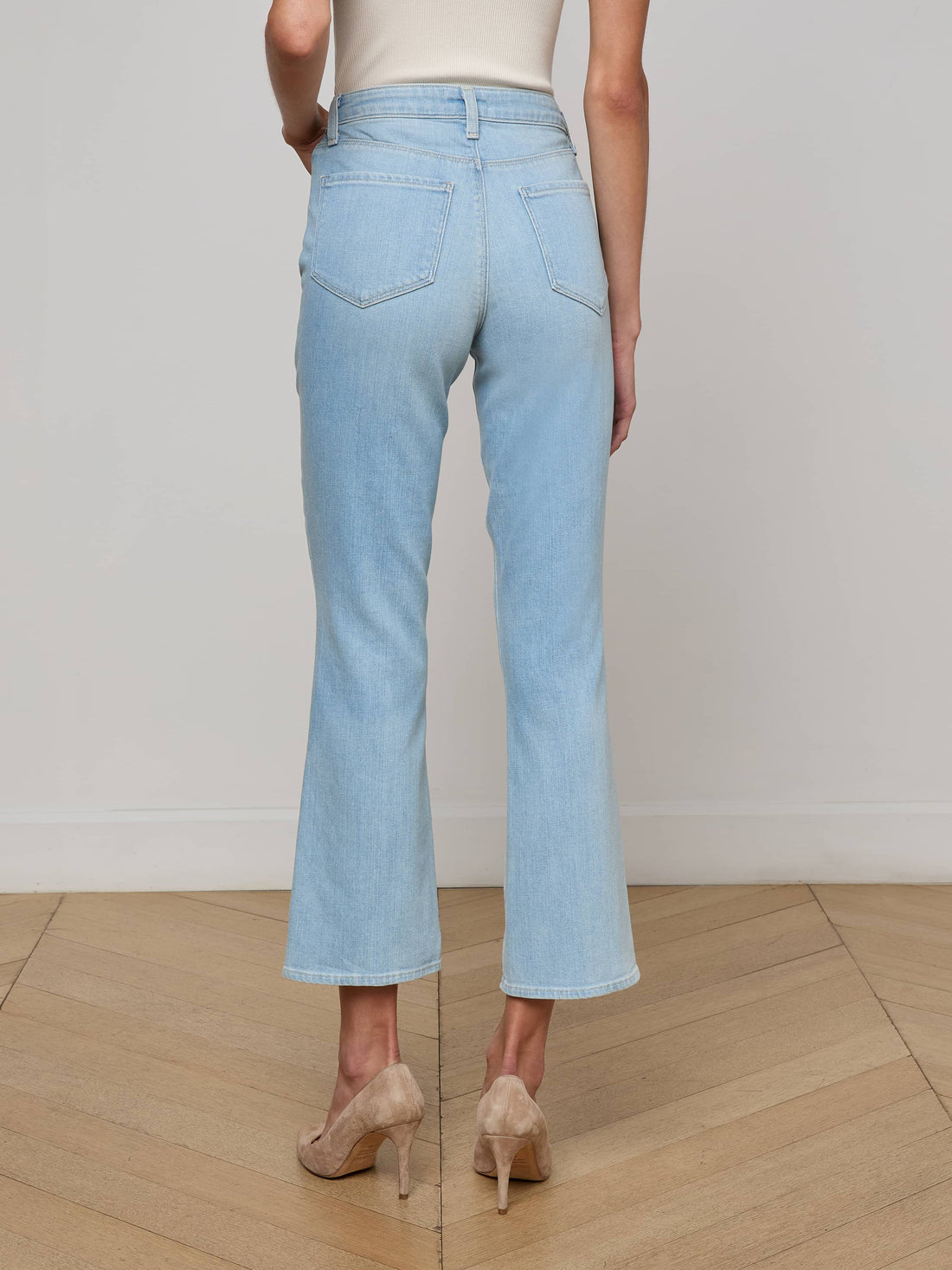 Noya Cropped Slim Flare Jean