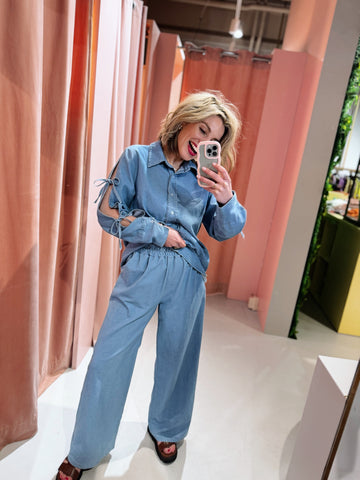 Nadia Pants - Licht Blauw