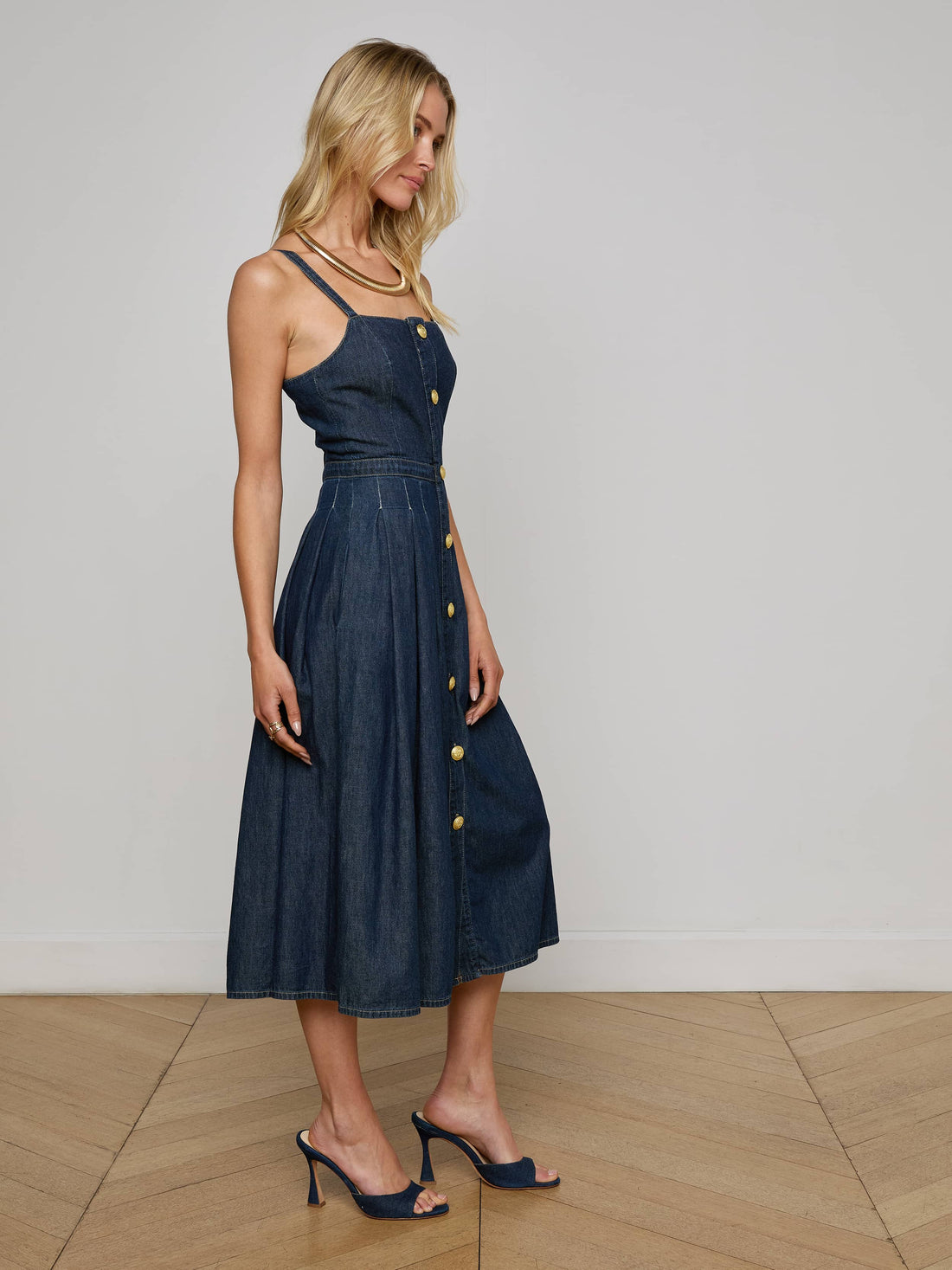 Esmeralda Chambray Dress