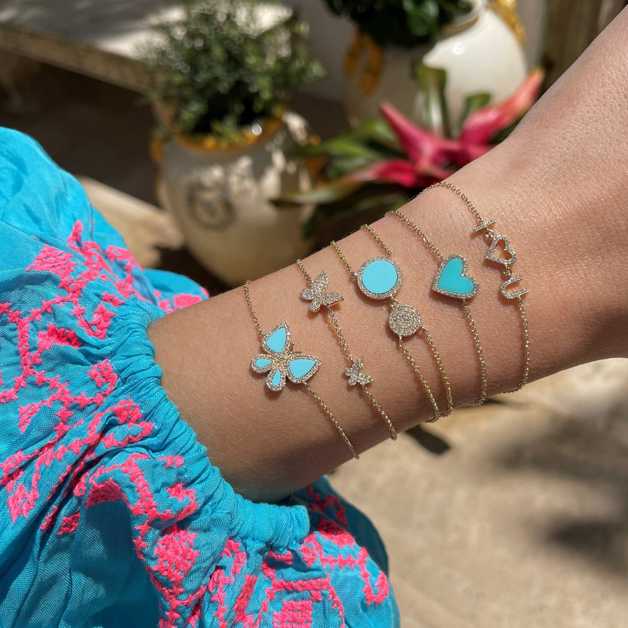 Diamond Butterfly Bracelet