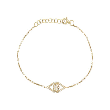 Diamond Evil Eye Bracelet