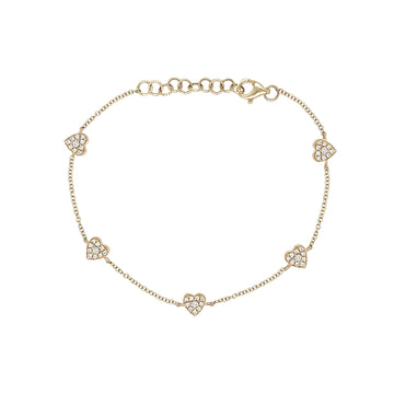 Diamond Heart Bracelet