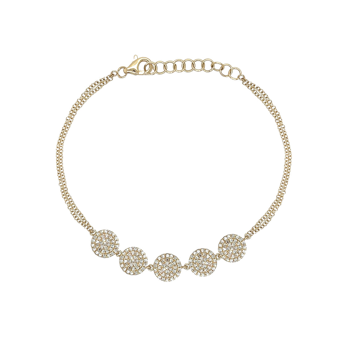Diamond Disc Bracelet
