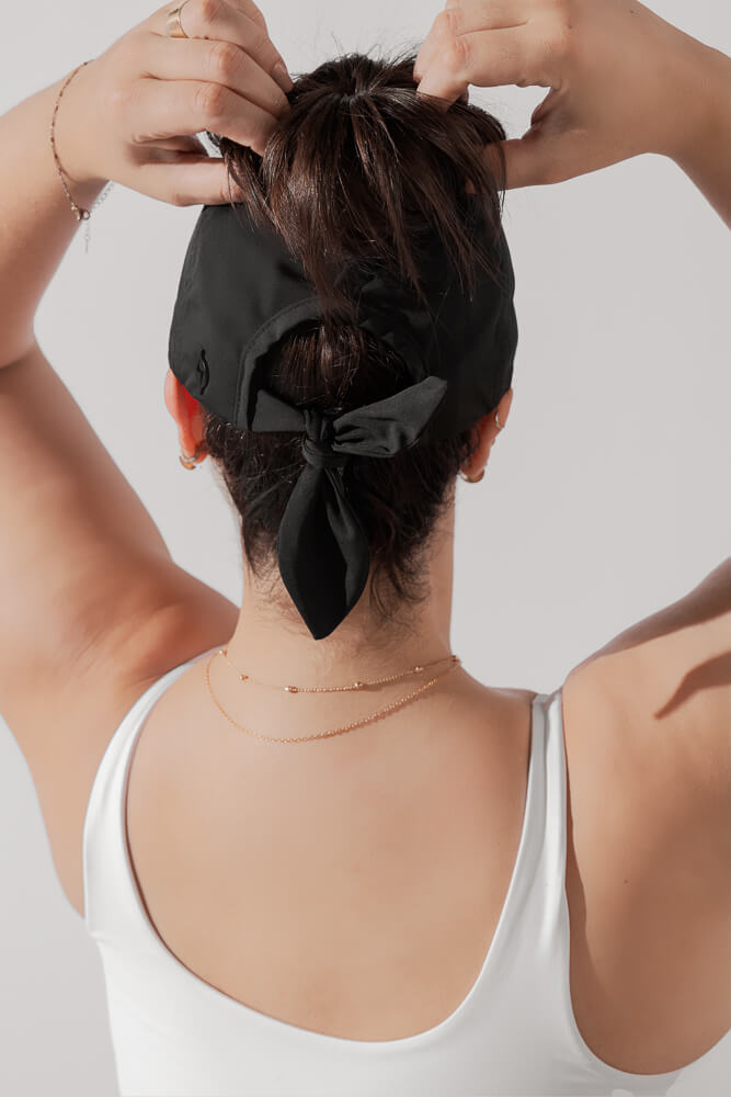 Go with the Bow High Ponytail Cap - Structured