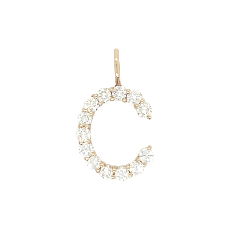Diamond Letter Charm
