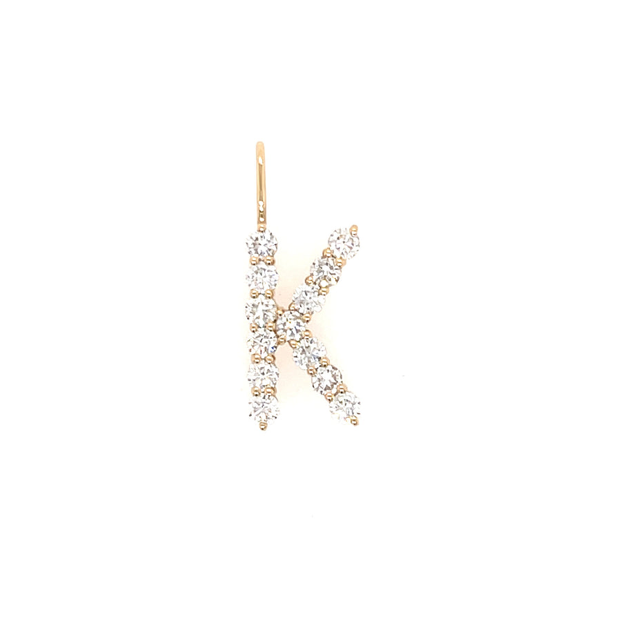 Diamond Letter Charm