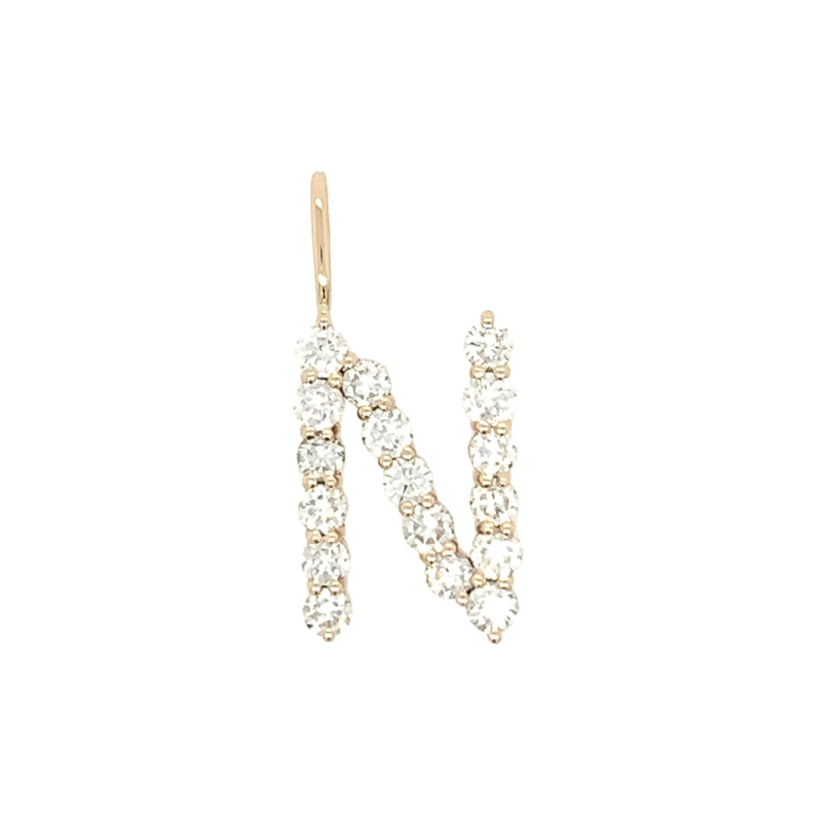 Diamond Letter Charm
