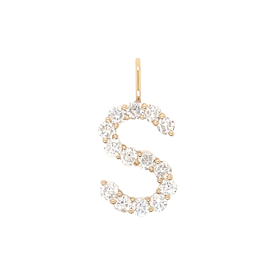 Diamond Letter Charm