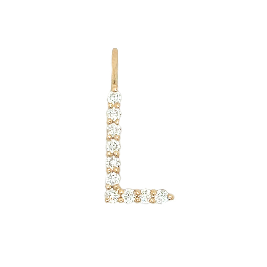 Diamond Letter Charm