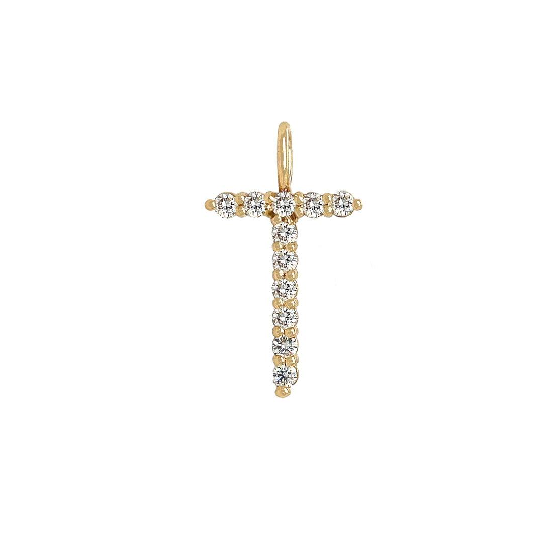 Diamond Letter Charm