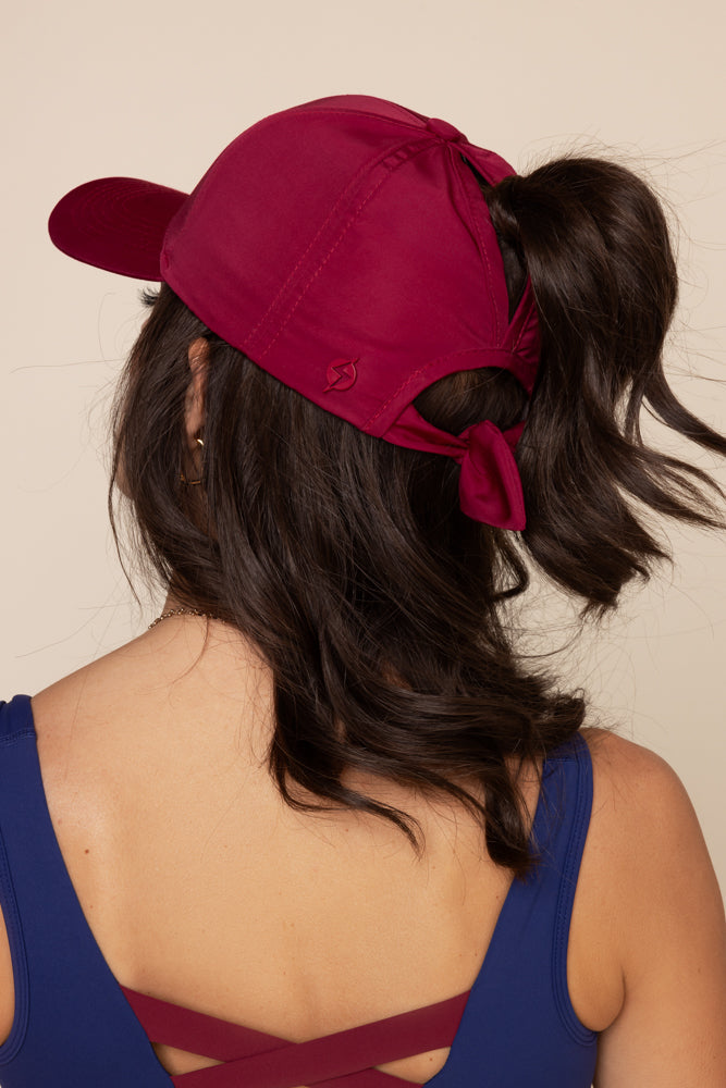 Go with the Bow High Ponytail Cap - Structured